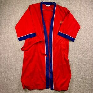 Christian Dior‎ Robe Red Blue White Logo Men's Size XL Bathrobe Loungewear